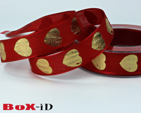 Eros : rouge/or          25mm x 20m